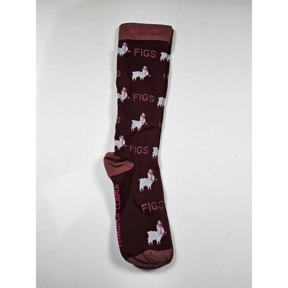 FIGS Compression Trauma Llama Medical Nurse Socks Size M